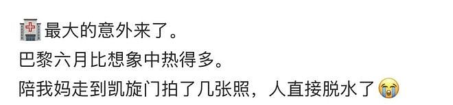 “带父母旅游，落地第一天妈妈晒脱水进医院” 热浪席卷欧洲，中国游客崩溃逃离（组图） - 9
