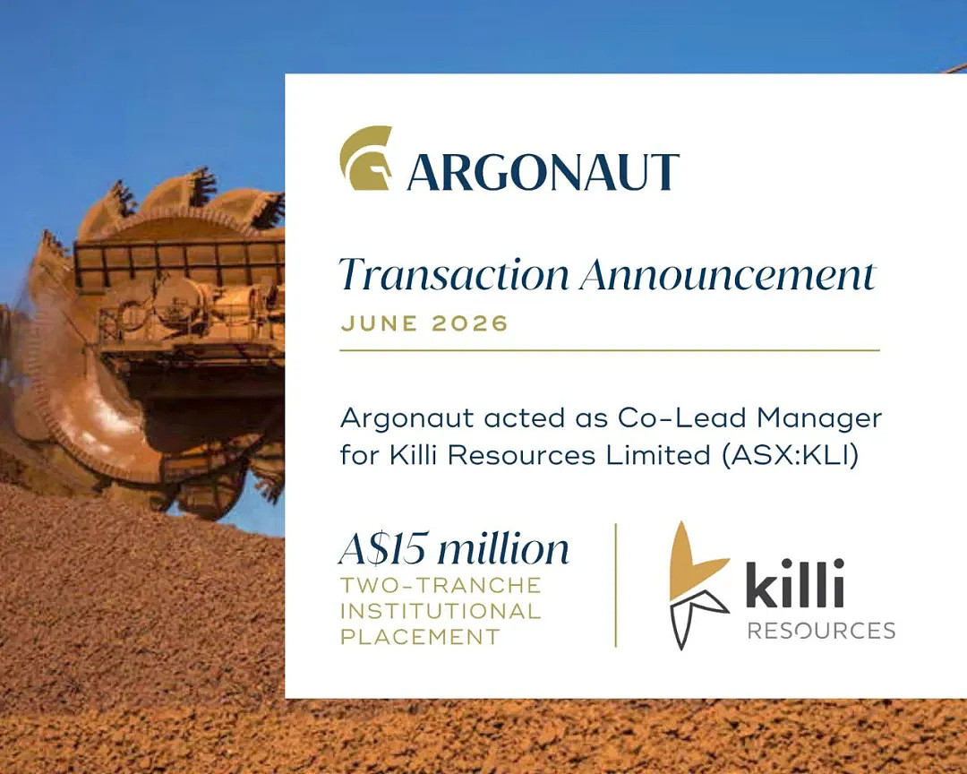 Argonaut 助力 Killi Resources 完成1500万澳元融资，加速西澳铁矿项目开发（组图） - 1
