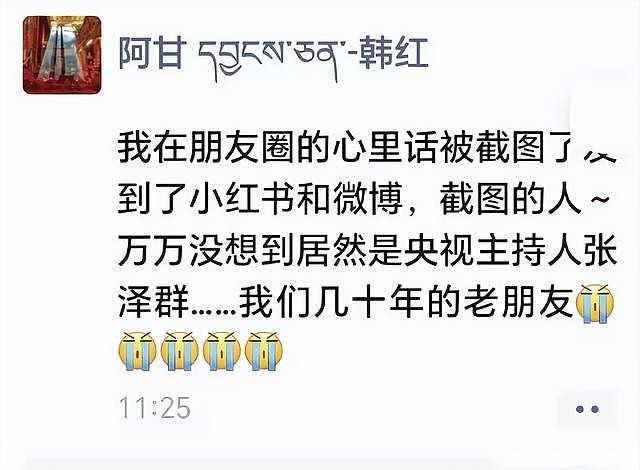 韩红朋友圈哭着道歉，张泽群晒图又秒删，7.8亿基金会引发争议！ - 12