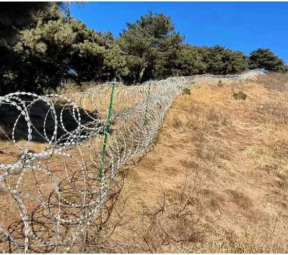 泰山建135公里刀片网围山引众怒,景区解释难服众(组图) - 1