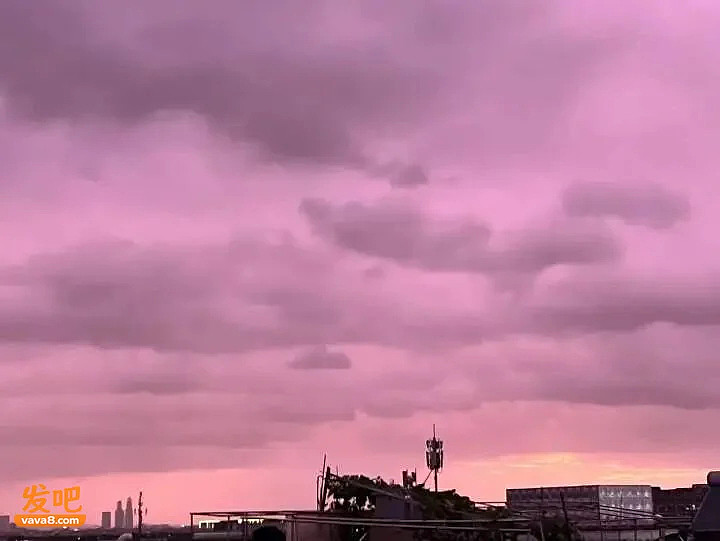 台风“巴威”来袭：沪杭粉紫天空刷屏，极端暴雨洪涝预警升级 - 6