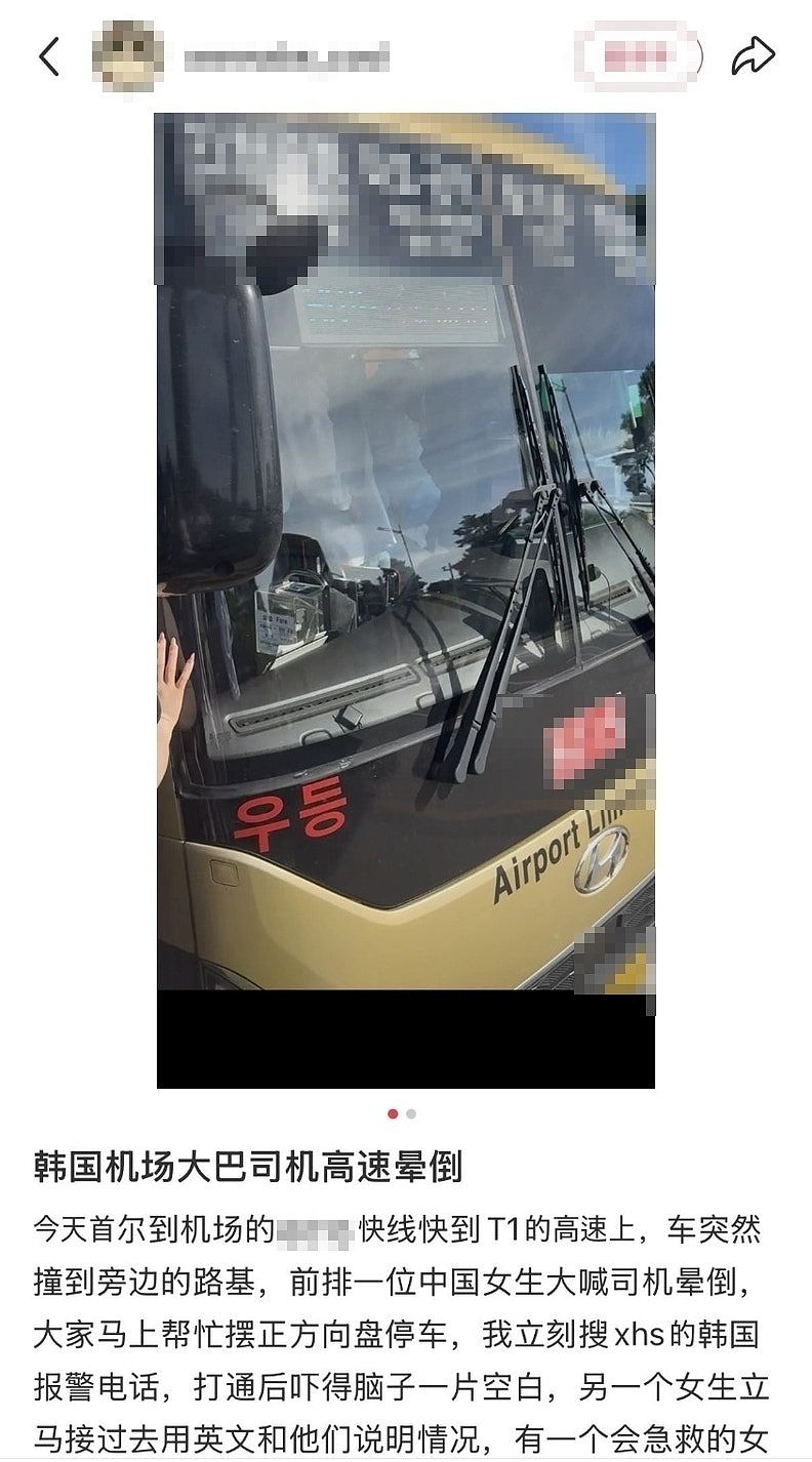 韩国大巴司机突然晕倒，中国游客抢过方向盘猛踩急刹，救下全车性命（组图） - 3