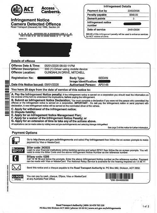 澳司机换挡却被摄像头判定使用手机?被罚$548罚款扣3分!申诉超半年仍未撤销 - 6