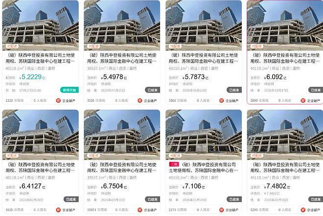 七次流拍，西安“双子塔”等不到接盘者 - 1