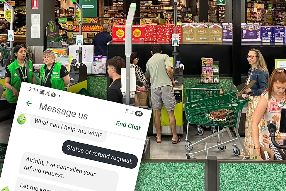 Woolies AI助手惹祸!澳男查询退款反被取消,怒喷:毫无帮助(组图) - 1