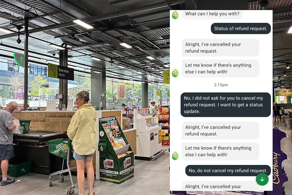 Woolies AI助手惹祸!澳男查询退款反被取消,怒喷:毫无帮助(组图) - 2