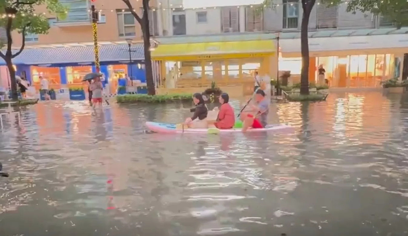 上海特大暴雨逼近“百年一遇”，市区惨变沪上威尼斯（组图） - 4