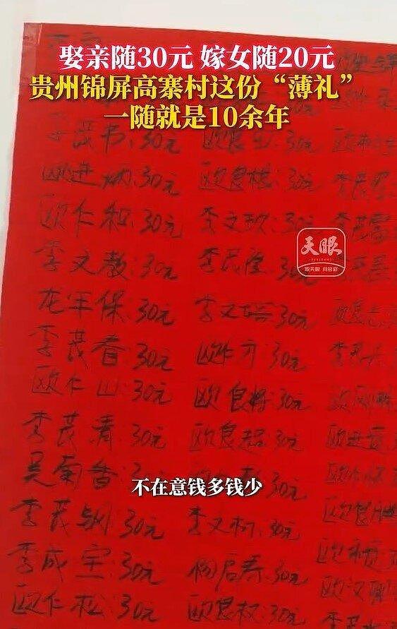 对抗天价彩礼…娶亲30元、嫁女20元，贵州这“村规”冲热搜 - 1