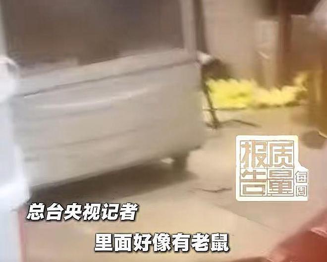 央视记者调查餐饮后厨时所拍原报道画面