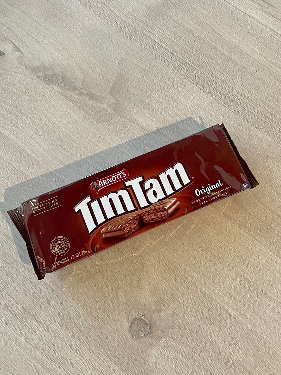 原报道Tim Tam Original饼干包装资料图