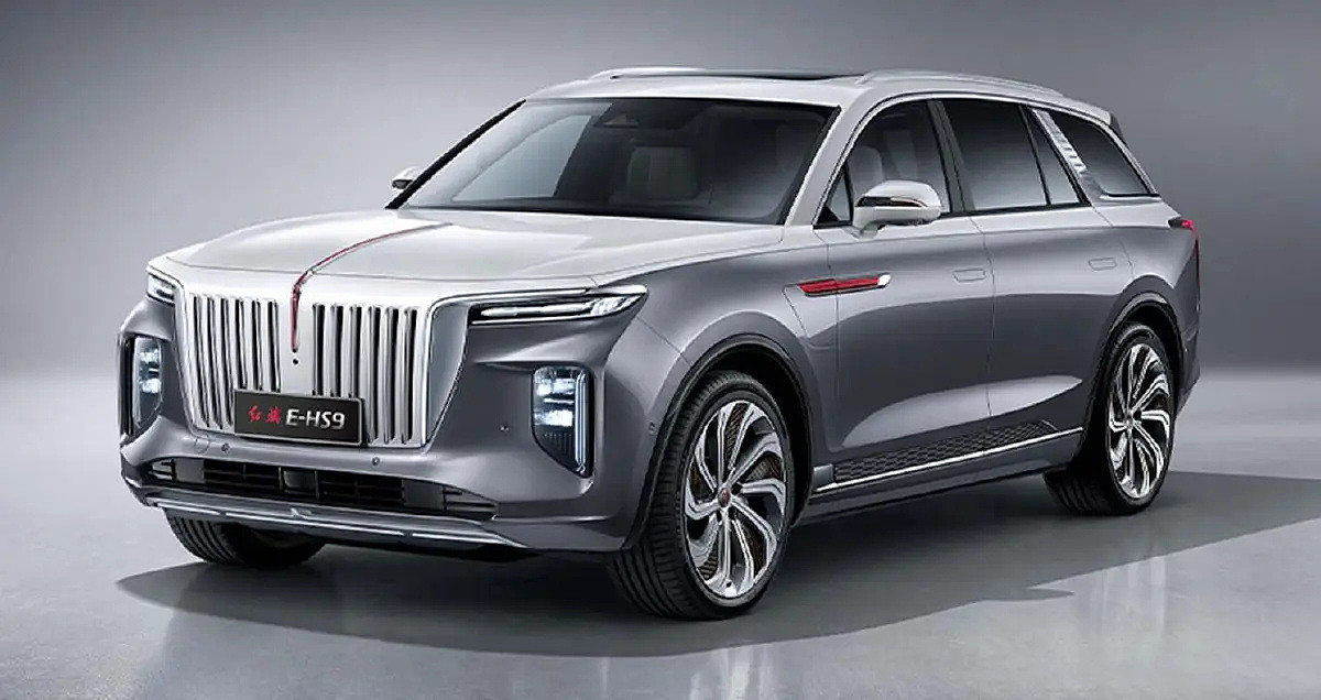 Hongqi E-HS9原报道车型图,非已获批澳规销售车型