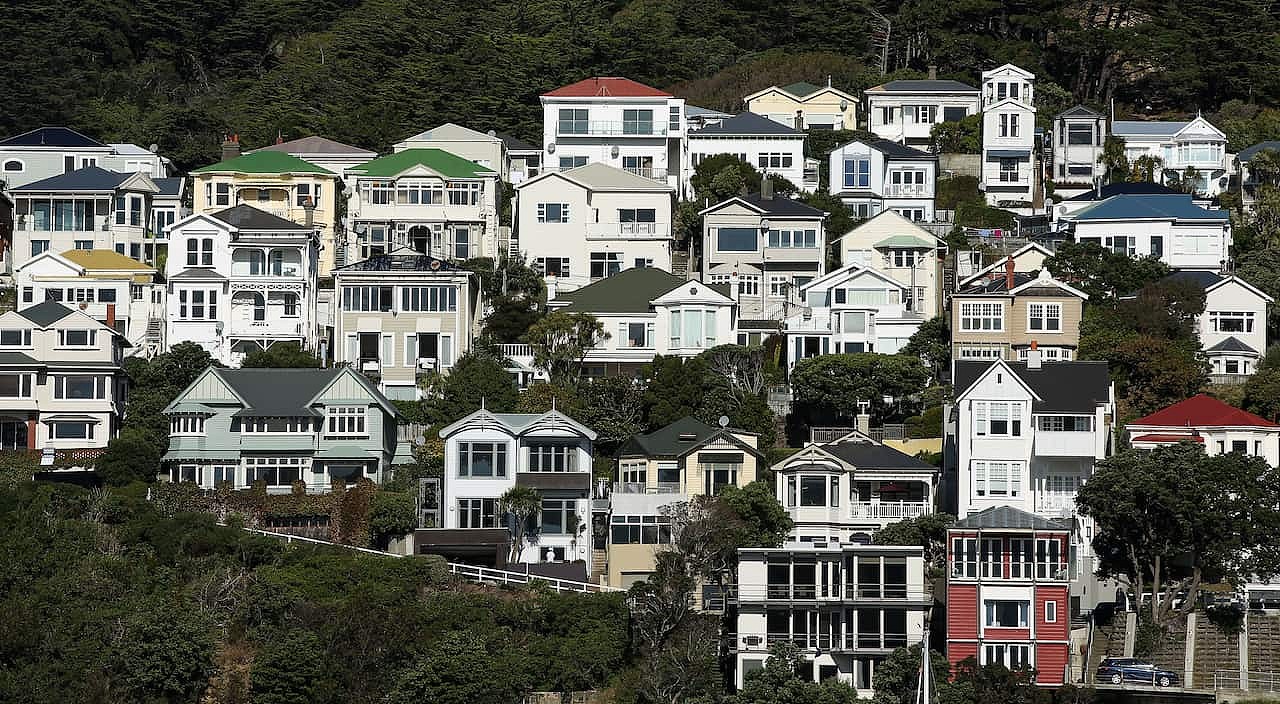原报道新西兰住宅资料图（Getty／Hagen Hopkins）