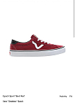 Brand new Vans Epoch Sport Beet Red  Mens US 10