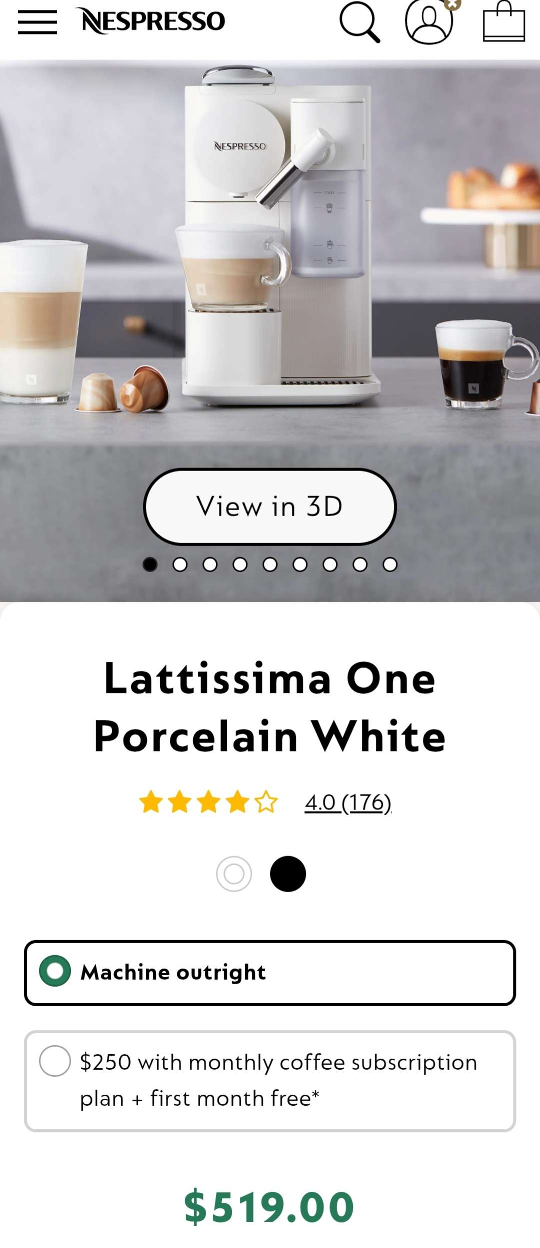 今日墨尔本Nespresso Lattissima One 胶囊咖啡机甩卖 Nespresso Lattissima One 胶囊咖啡机甩卖
