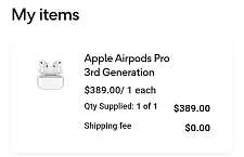 全新未拆封airpodspro3