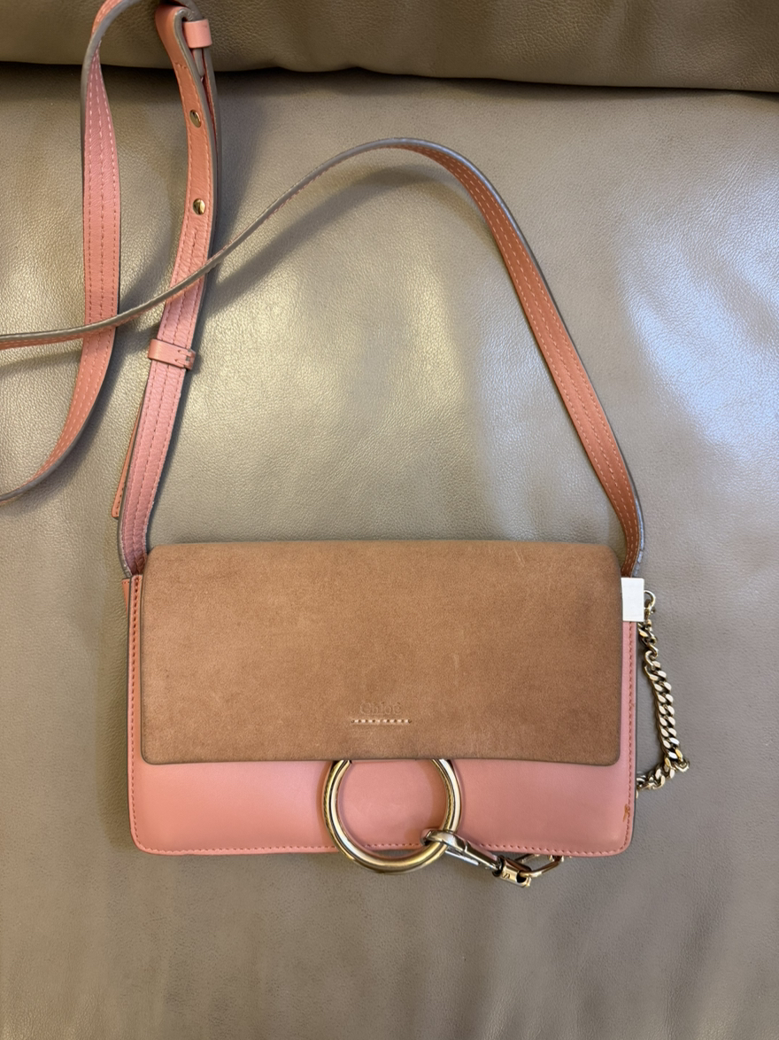 今日珀斯Chloe pink leather handbag Chloe pink leather handbag
