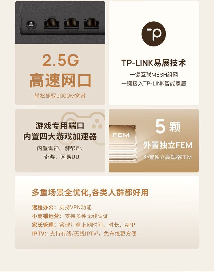 今日珀斯全新TPLINK 最新WIFI7 高速路由器支持MESH 全新TPLINK 最新WIFI7 高速路由器支持MESH