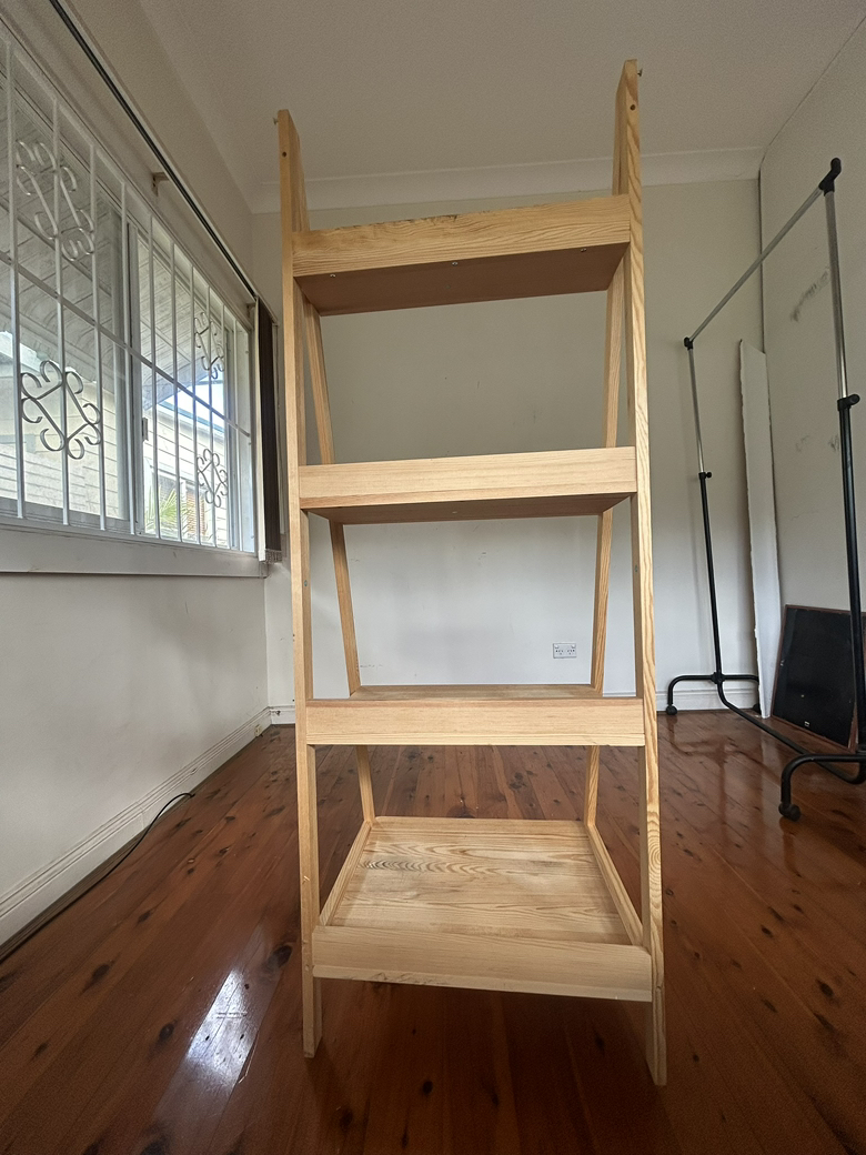 今日珀斯实木梯架展示架花卉植物架书架 实木梯架展示架花卉植物架书架