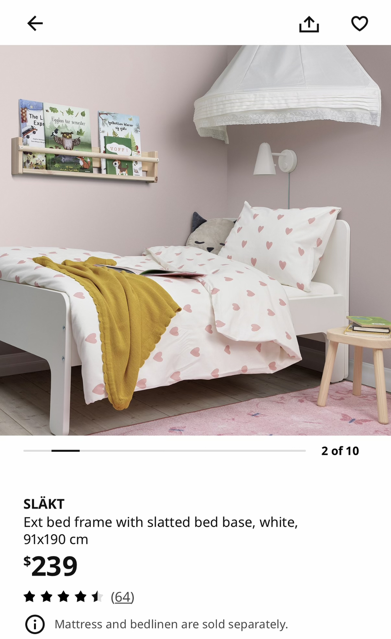 今日珀斯出售99新IKEA SLAKT儿童床 出售99新IKEA SLAKT儿童床