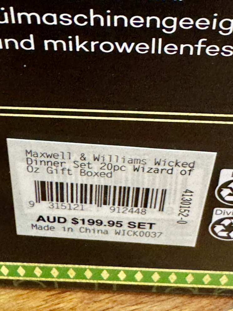 今日珀斯出Maxwell Williams 餐具20件套 全新 出Maxwell Williams 餐具20件套 全新
