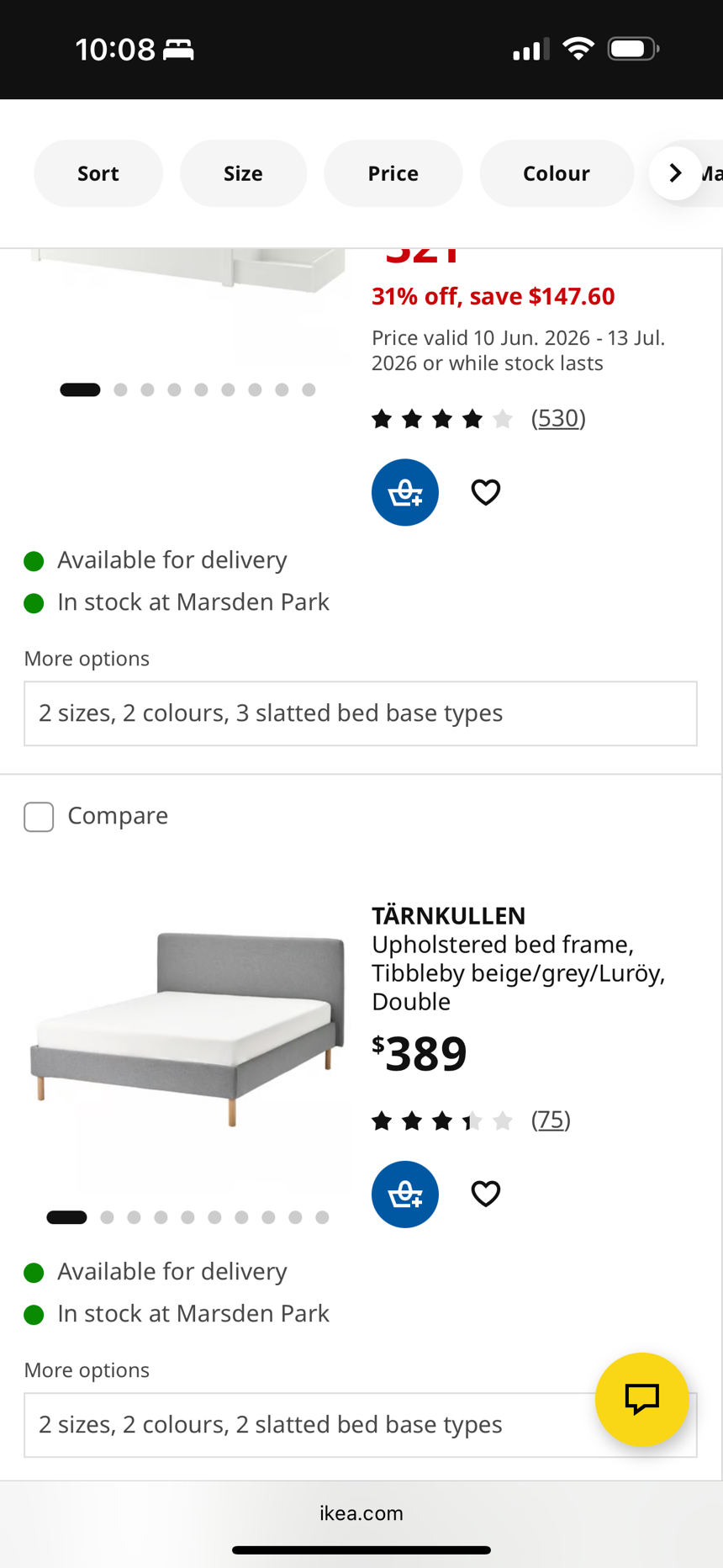 今日珀斯Double Bed and mattress Double Bed and mattress