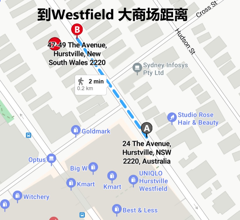 今日悉尼Hurstville 100米Westfield大房间出租 Hurstville 100米Westfield大房间出租