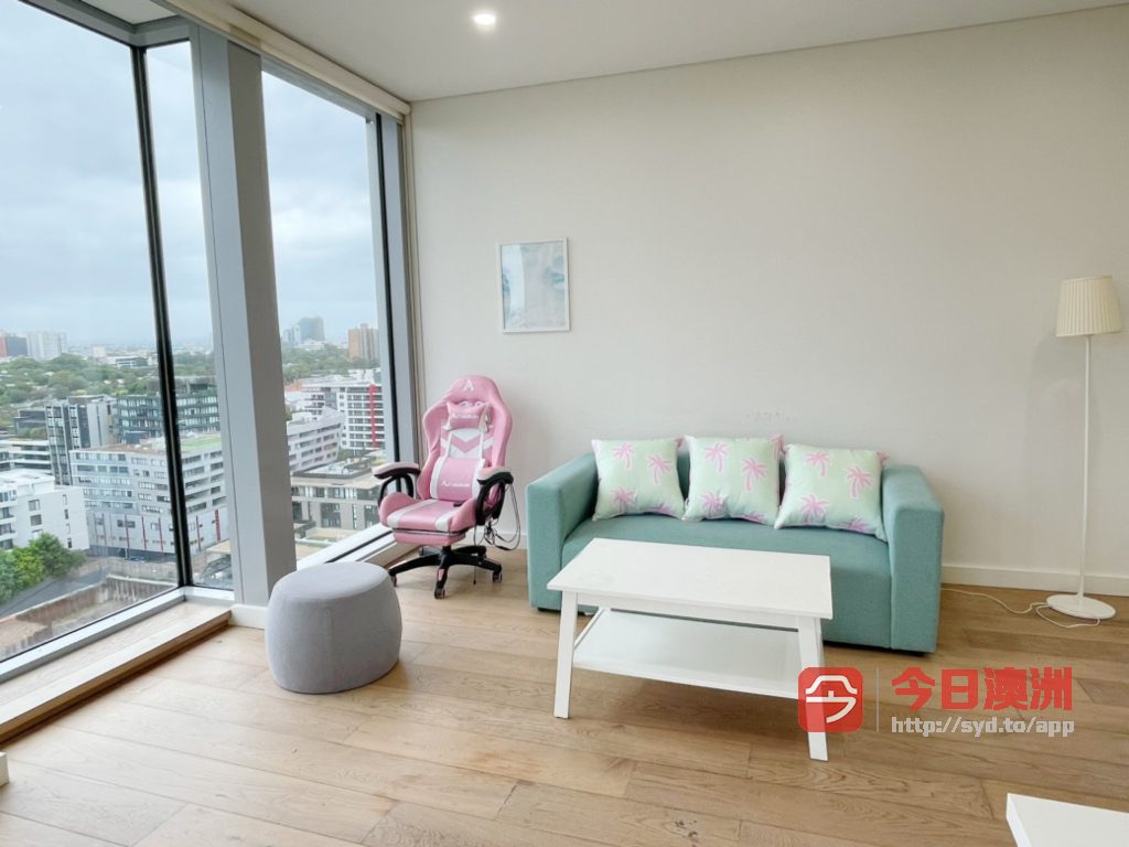 今日悉尼Waterloo 新高层2房加书房 带家具 整租 7月入住 Waterloo 新高层2房加书房 带家具 整租 7月入住