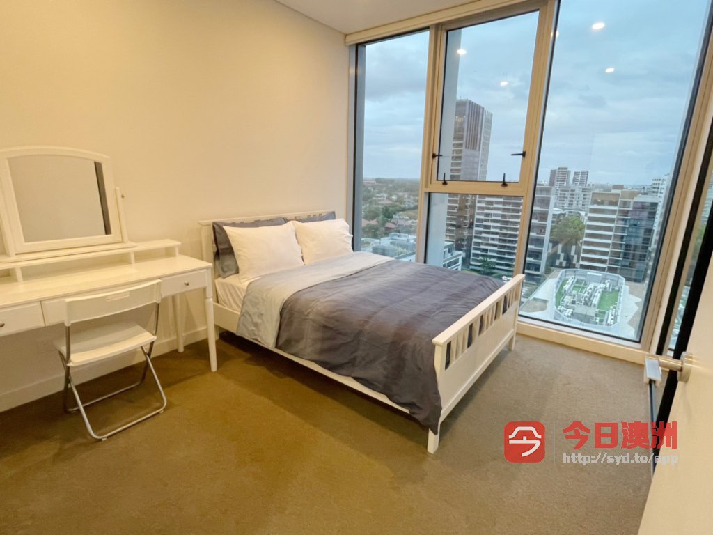 今日悉尼Waterloo 新高层2房加书房 带家具 整租 7月入住 Waterloo 新高层2房加书房 带家具 整租 7月入住