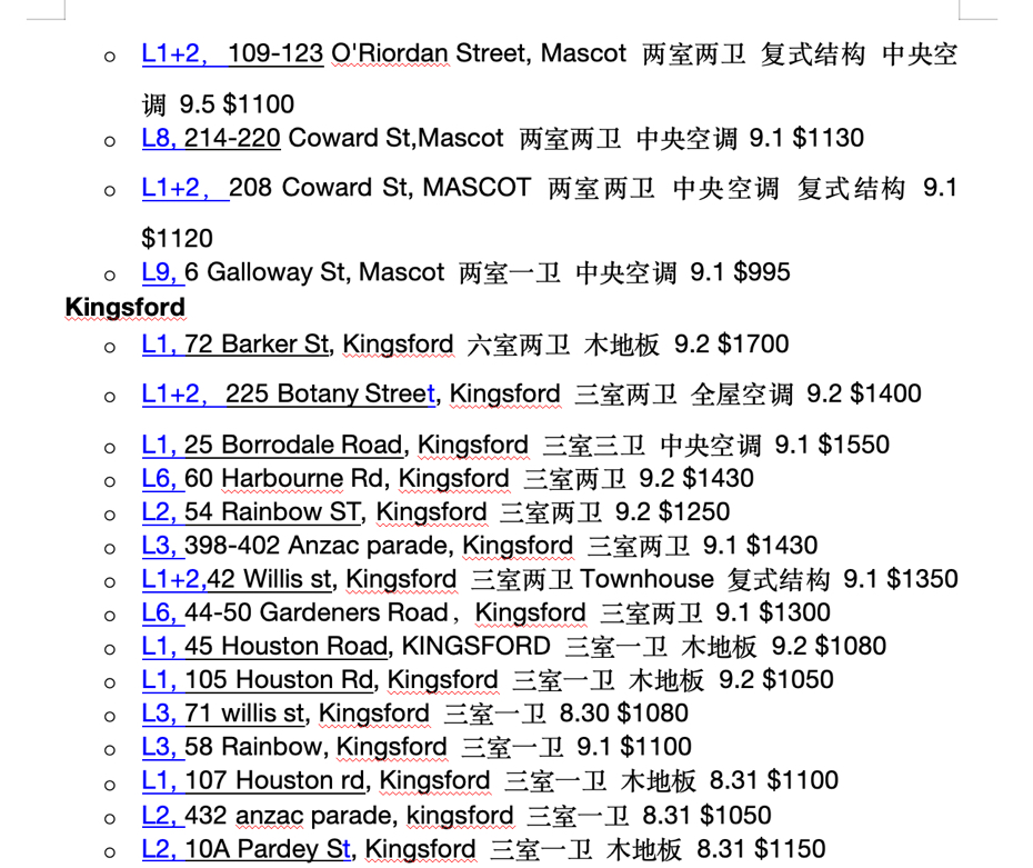 今日珀斯Zetland 六楼2BDefriesave两室两卫全屋空调可以提供家具家电 Zetland 六楼2BDefriesave两室两卫全屋空调可以提供家具家电