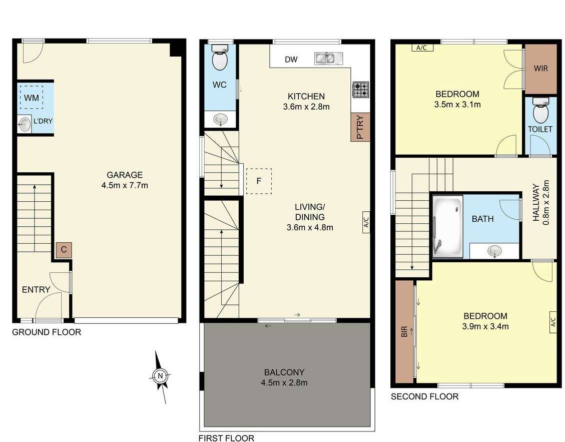 今日悉尼Knoxfield Wantirna 650 Townhouse 2房 Knoxfield Wantirna 650 Townhouse 2房