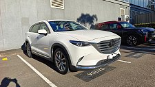 Mazda CX9 大七座SUV漂亮的金属白配骚气红色皮椅只有2万公里还有新车气味