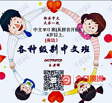  各种级别中文学习班招生