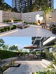  私家花园改造翻新新房花园设计出图花园景观townhouse景观设计 DACDC CC申请 泳池改造申报 花园施工水泥车道