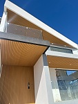  塑木铝合金格栅板车库周边外墙cladding