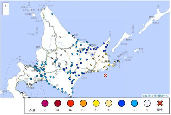 日本北海道发生“规模6.1地震”！最大震度5弱（图） - 1