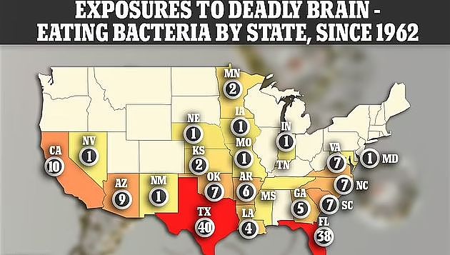 “食脑”原虫侵入体内夺命，佛州20万人被警告，不用自来水洗脸（组图） - 2
