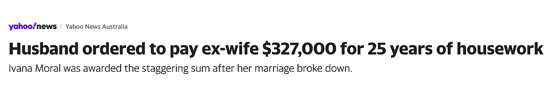 离婚后，妈妈获得25年家务 $327,000 澳元赔偿！法官说：她为你牺牲了一切可能...（组图） - 3