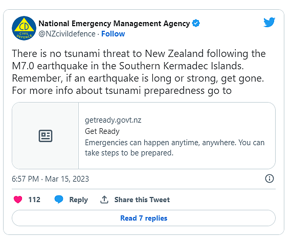 新西兰突发7.0级地震！美国发海啸警报，加拿大2省狂颤3次，火环带连续出事（组图） - 2
