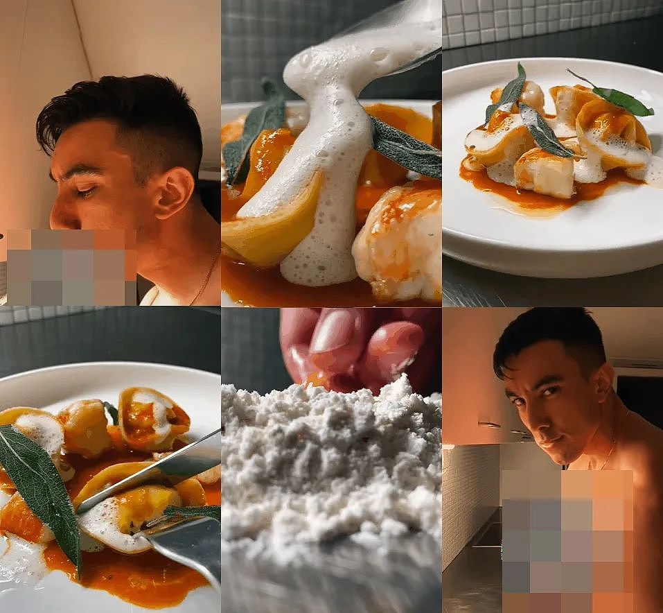 吸吮、拍打、抚摸、舔舐！澳洲厨师裸体烹饪，表情销魂，遭批性化食物（组图） - 17