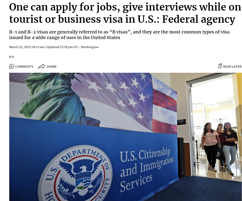 华人受益！美移民局新规：旅游签证可在美工作或面试（组图） - 3