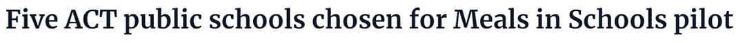 家长狂喜！堪培拉这5所公立学校提供免费餐食啦，每周三天有免费早午餐（组图） - 1