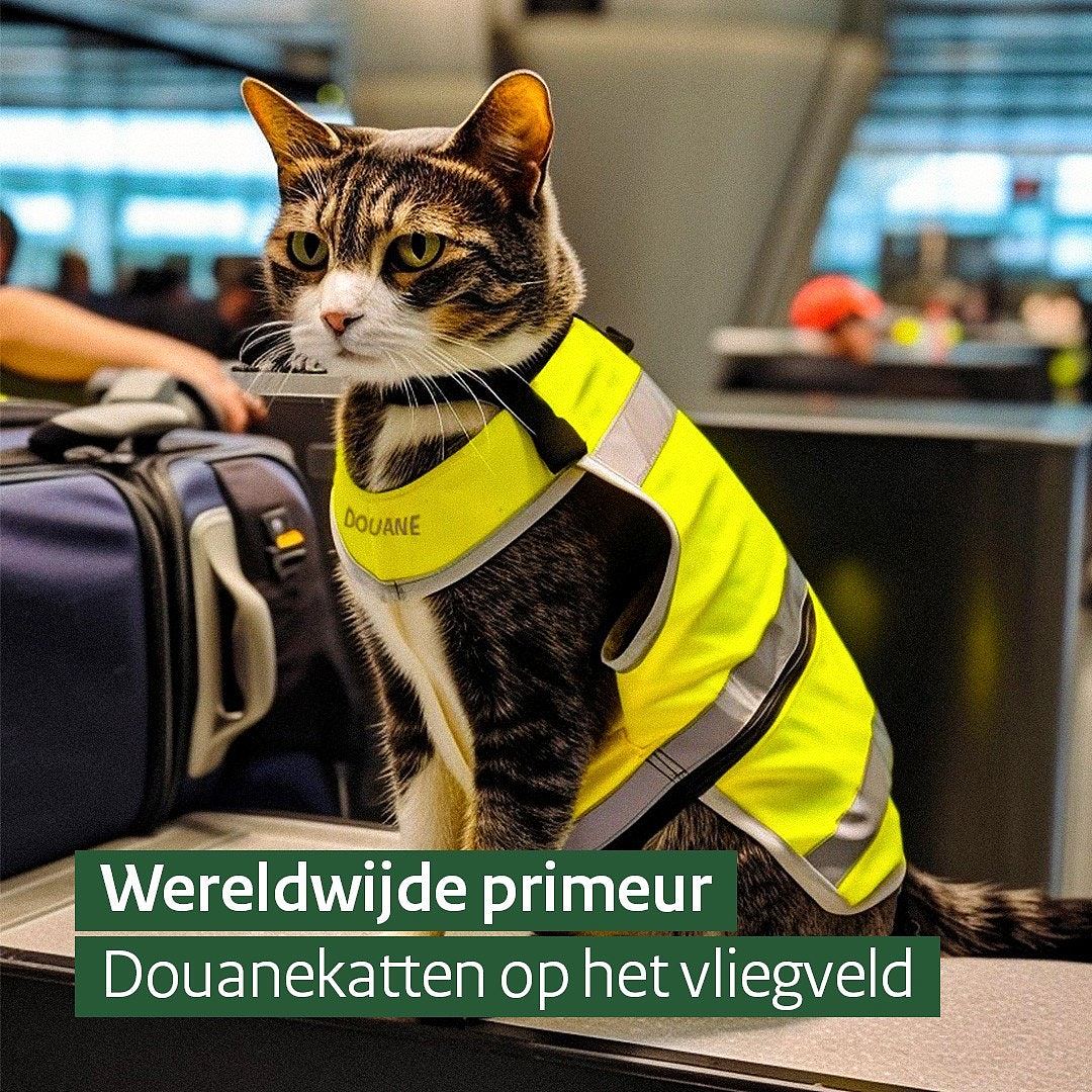 狗也要失业？荷兰机场推“缉毒猫咪”，网民：愚人节玩笑吗（组图） - 4
