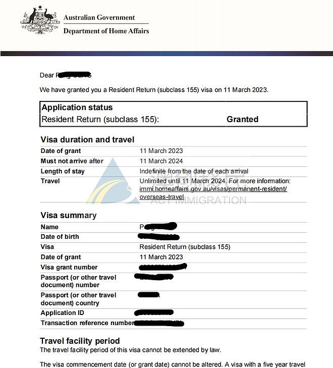 澳洲155居民返程签证下签雨来袭！澳洲PR过期，后续应该这样做（组图） - 3