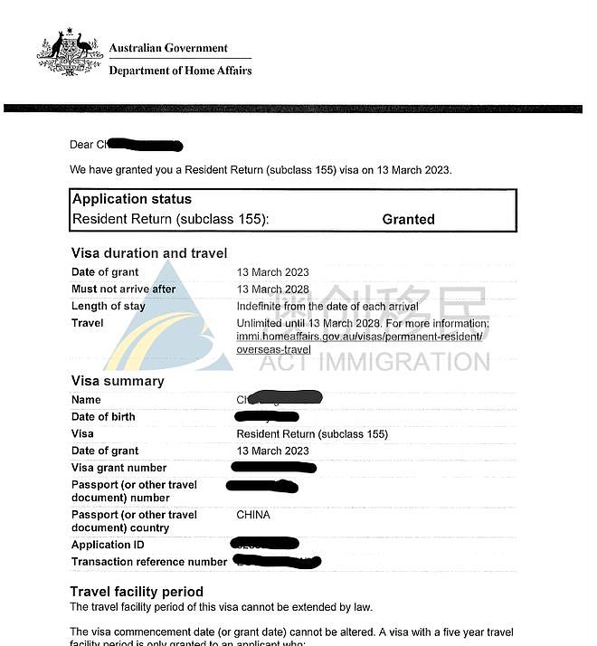 澳洲155居民返程签证下签雨来袭！澳洲PR过期，后续应该这样做（组图） - 2