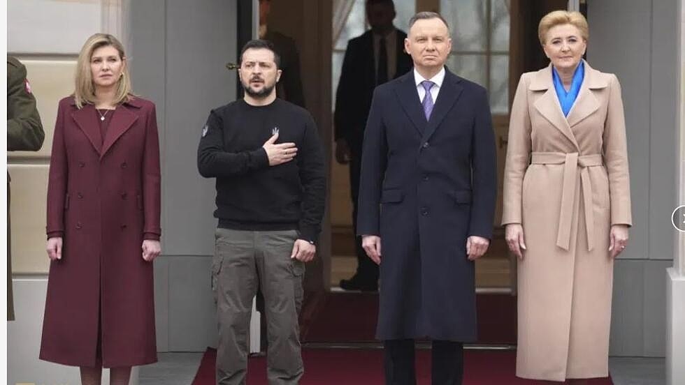乌克兰总统泽连斯基抵达波兰访问（图） - 1