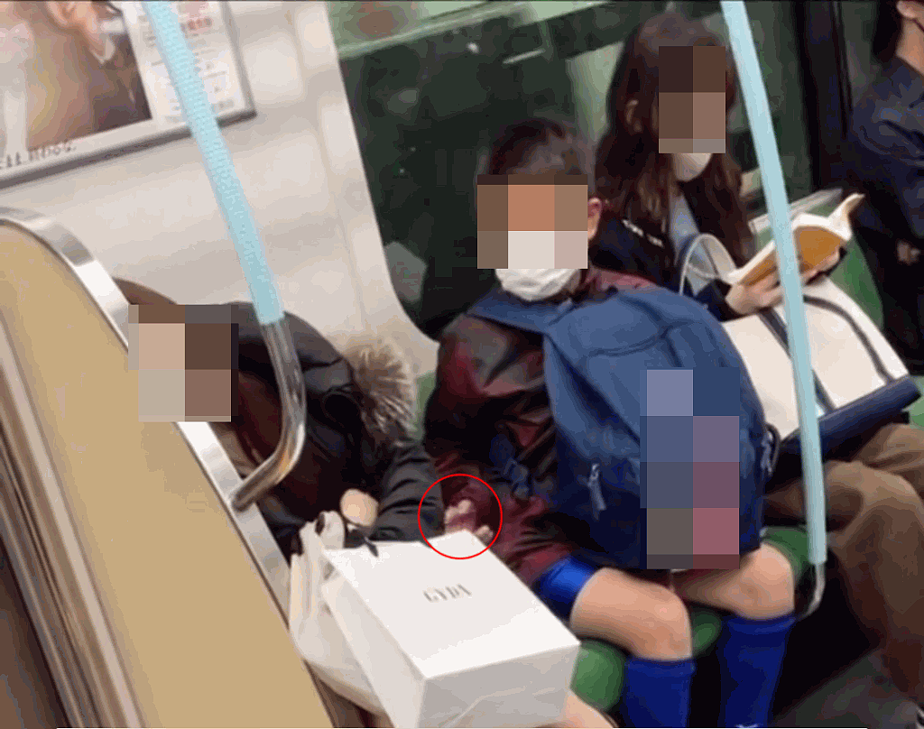 地铁少女昏睡疑遭学生“捡尸”！视频疯传，迷离之手伸出伸入惹议（组图） - 17