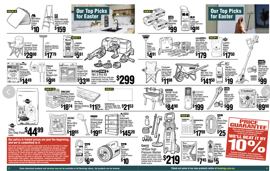 折扣 | Bunnings 特惠合集来袭！假期全家一起逛（组图） - 2