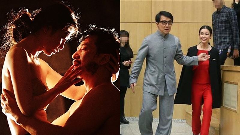 成龍與李冰冰在《辛亥革命》片中有裸身激戰的床戲，2人在微醺狀況下完成拍攝。（圖／翻攝自微博）