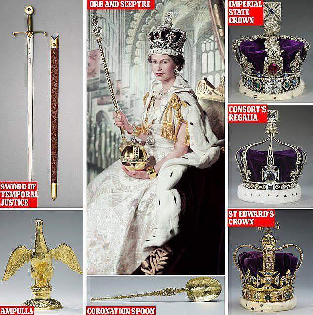 英王加冕礼宝物确定！查尔斯换两顶王冠，卡米拉用象牙权杖惹争议（组图） - 1