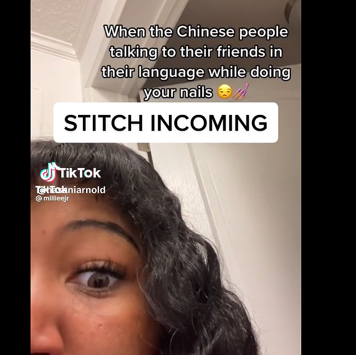 炸裂！非裔女嘲笑华裔店员，阴阳怪气PO上网，TikTok经理中文反击（组图） - 1